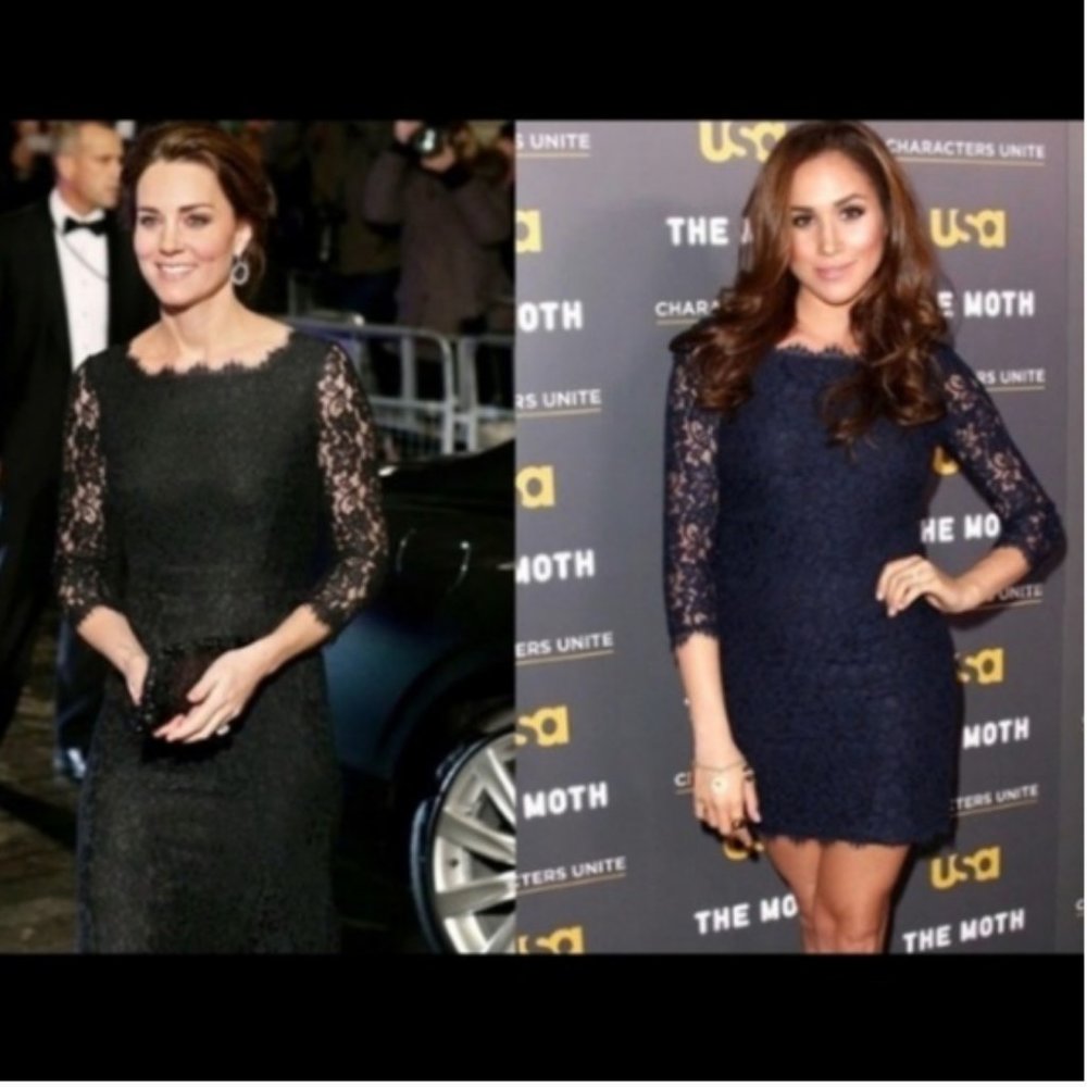 Diane Von Furstenberg Zarita Lace Dress in Black